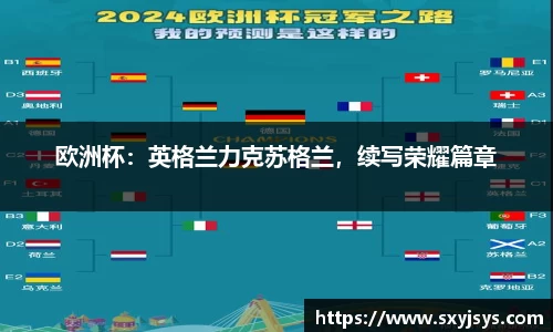 欧洲杯：英格兰力克苏格兰，续写荣耀篇章