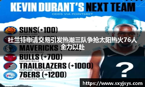 杜兰特申请交易引发热潮三队争抢太阳热火76人全力以赴